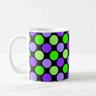 De Café Caneca bonito, limão & Lilac das bolinhas no pret