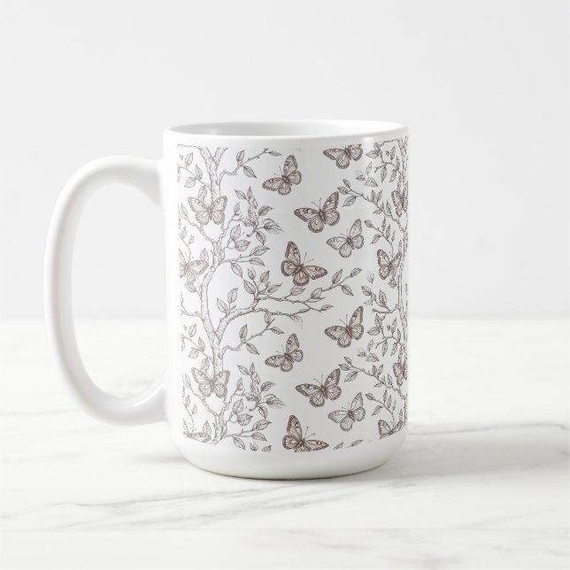 De Café Caneca Borboletas Botânicas (Esquerda)