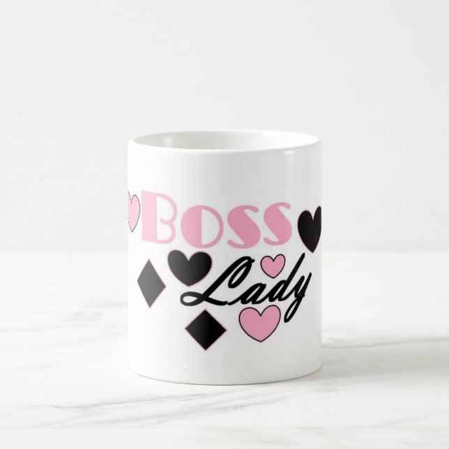 De Café Caneca Boss Lady Corações (Centro)