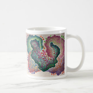 De Café Caneca botânica da aguarela da respiração
