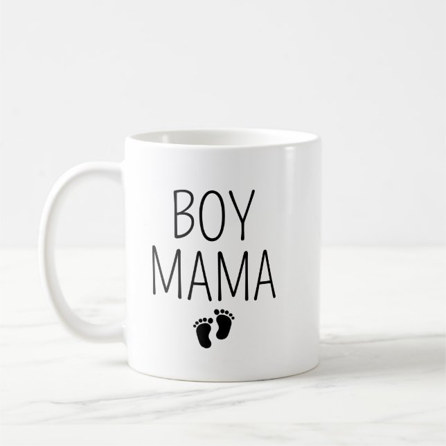 De Café Caneca Boy Mama com Nomes das Crianças, Mãe Person (Esquerda)