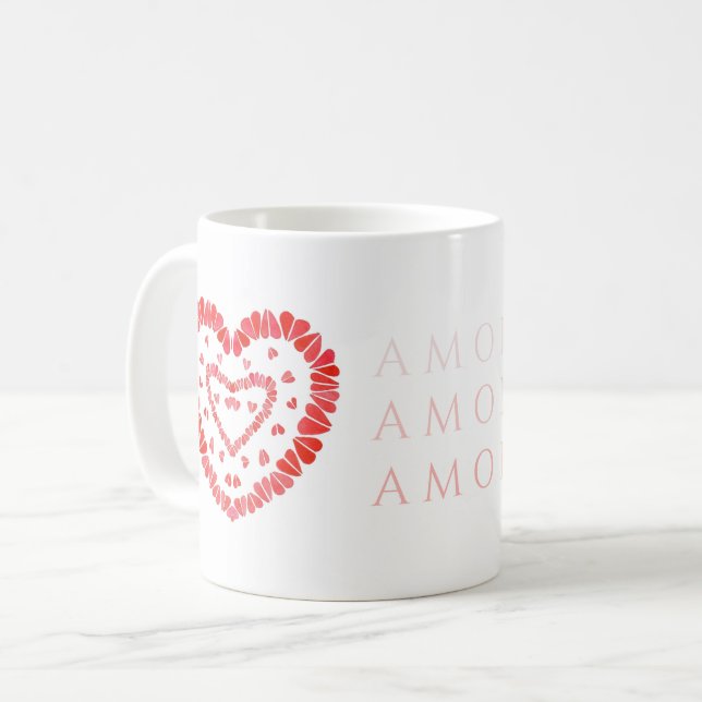 DE CAFÉ CANECA BRANCA AMOR-ESPANHOL (Frente Esquerda)