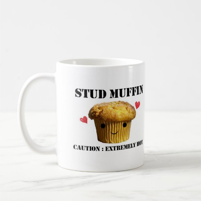 De Café Caneca branca clássica do muffin do parafuso (Esquerda)