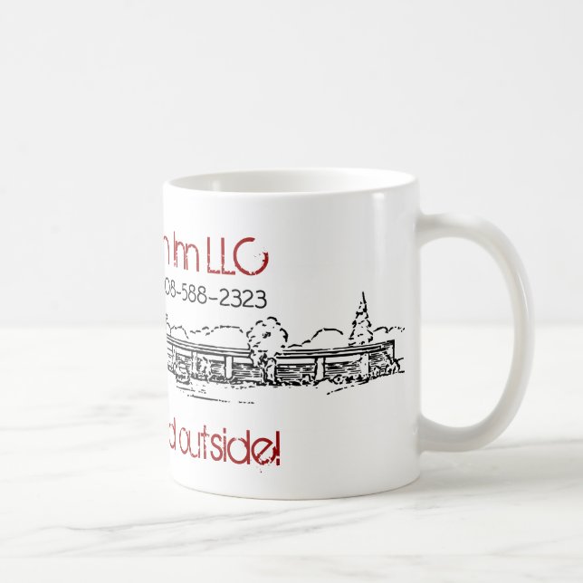 De Café Caneca branca clássica - inverno (Direita)