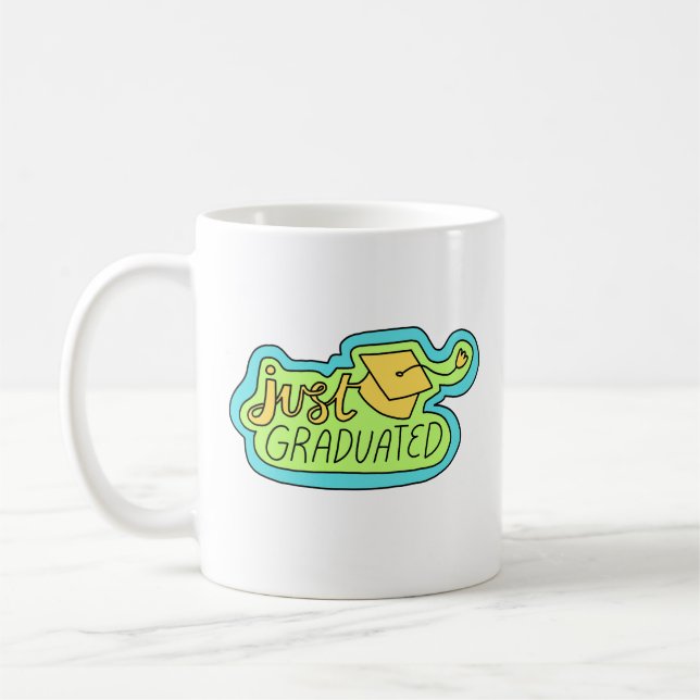 De Café Caneca branca clássica JUST_GRADUATED (Esquerda)
