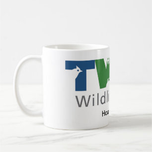 De Café Caneca branca com logotipo