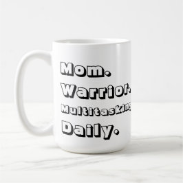 De Café Caneca Branca Diária Multitarefa Personalizada Mom