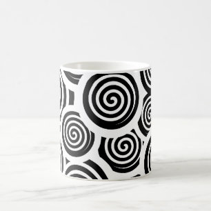 De Café Caneca branca e preta moderna