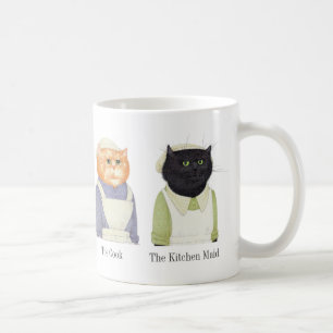 De Café Caneca Branca LADY CATS + Texto