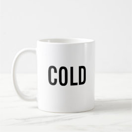 De Café Caneca branca minimalista fria