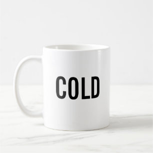 De Café Caneca branca minimalista fria