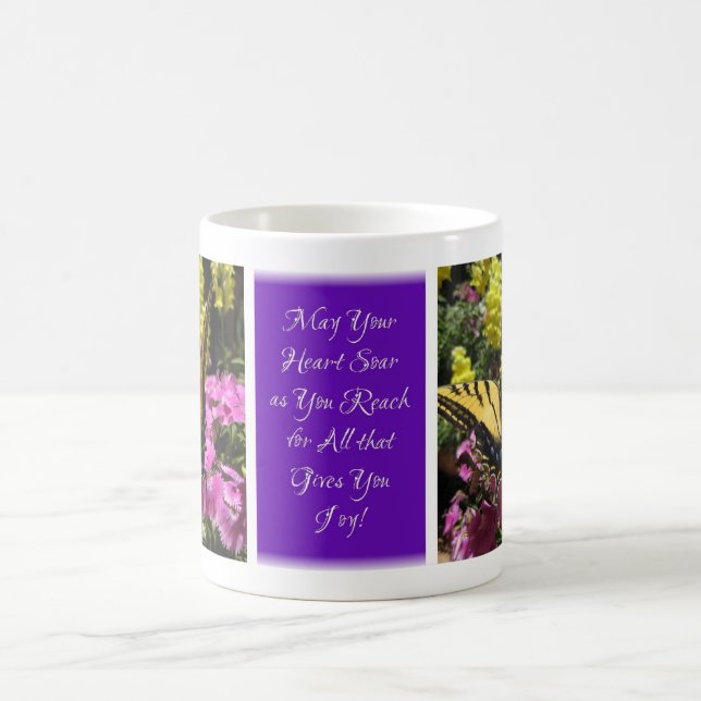 De Café Caneca brilhante das bênçãos da borboleta - Q1 (Centro)