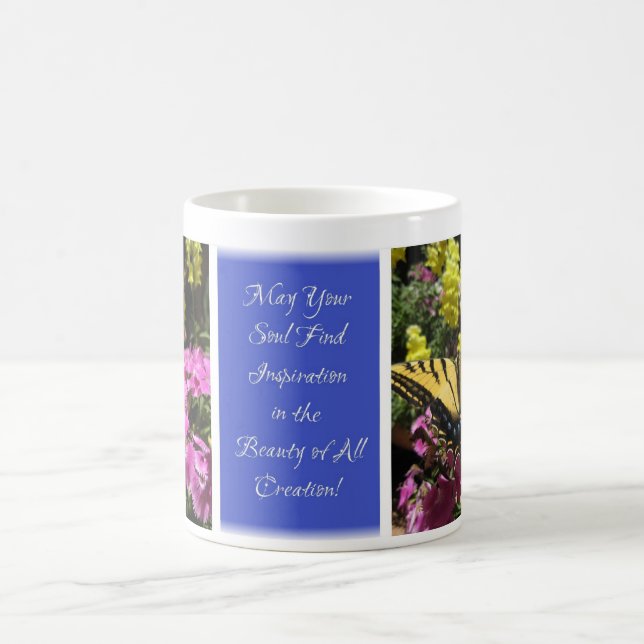De Café Caneca brilhante das bênçãos da borboleta - Q3 (Centro)