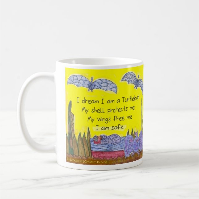 De Café Caneca brilhante do poema dos turtlebats (Esquerda)