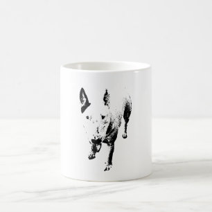 De Café Caneca Bull Terrier – Estilo Tinta Gritty