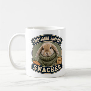 De Café Caneca Bunny Fofa Apoio Emocional Snackeador