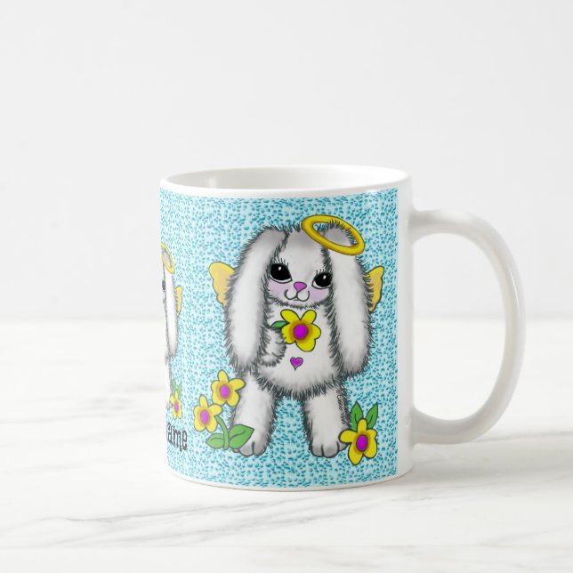 De Café caneca Bunny Rabbit Angel (Direita)