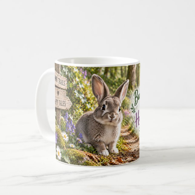 De Café Caneca Bunny Trails & Happy Tales (Frente Esquerda)