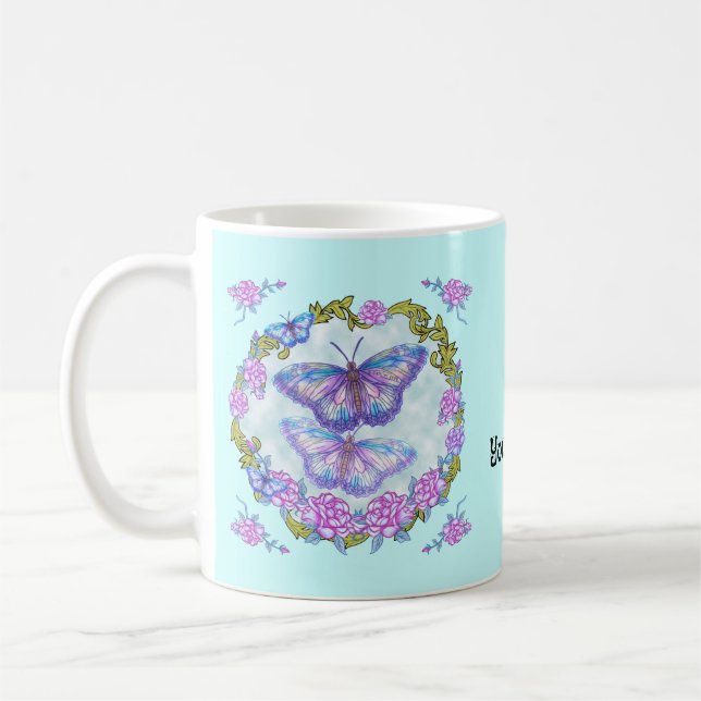 De Café Caneca Butterfly Roses (Esquerda)