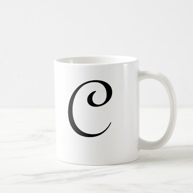 De Café Caneca "C " do monograma (Direita)