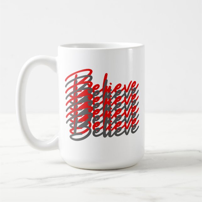 De Café Caneca Camadas Acredite (Esquerda)