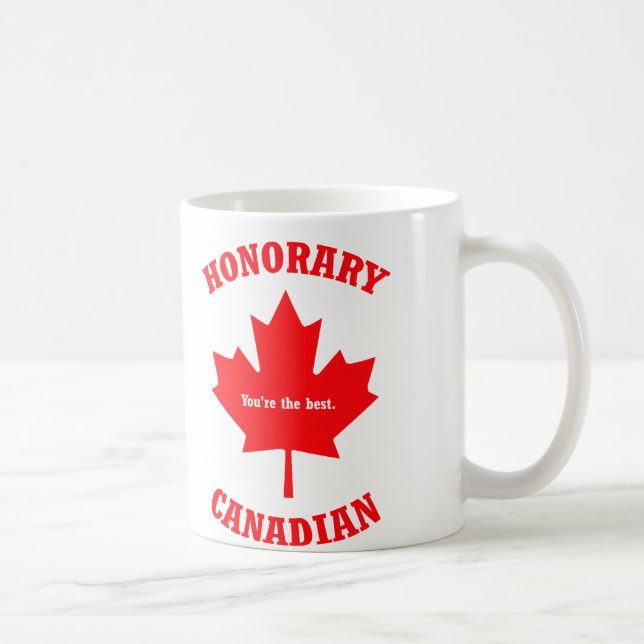 De Café Caneca canadense honorário do presente da caneca (Direita)