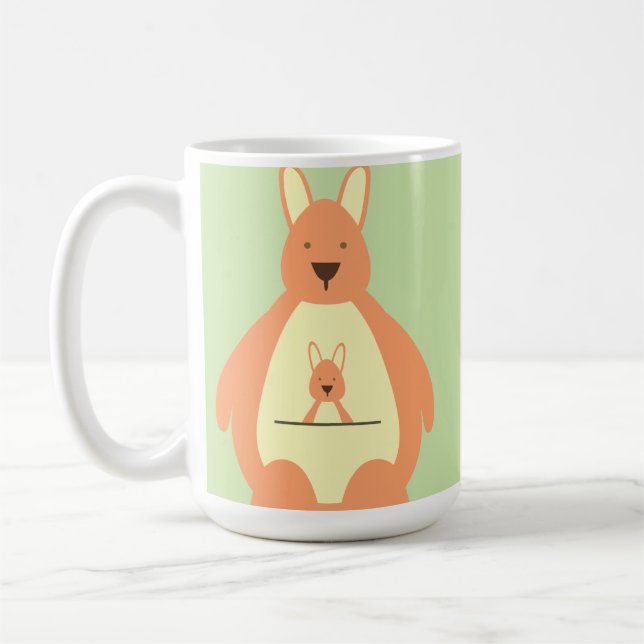 De Café Caneca Canguru Saltitante Feliz (Esquerda)
