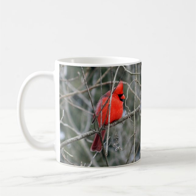 De Café Caneca cardinal vermelha real (Esquerda)