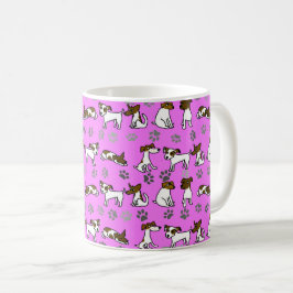 De Café Caneca Cartoon Jack Russell Terrier