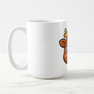 De Café Caneca Cartoon Rena Nariz Vermelho