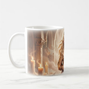 De Café Caneca Casal Tatuado Abraço Suave Corredor à Luz d