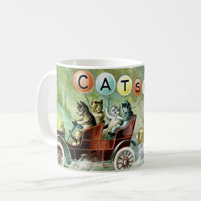 De Café Caneca Cats da Montanha Catskill (Frente Esquerda)