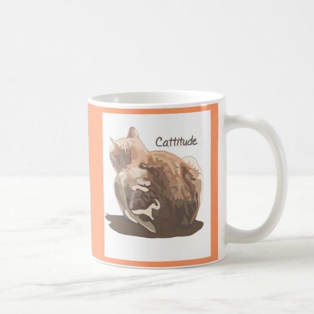 De Café Caneca Cattitude frente e verso (Direita)