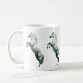De Café Caneca Cavalo Branco Elegante