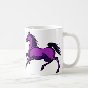 De Café Caneca Cavalos Purpúreos a Dançar