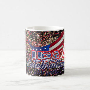 De Café caneca celebrando 250 estrelas e listras dos EUA