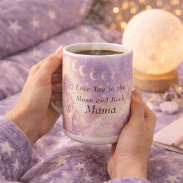 De Café Caneca Celestial Moon Mama, Amo Você até a Lua Mam