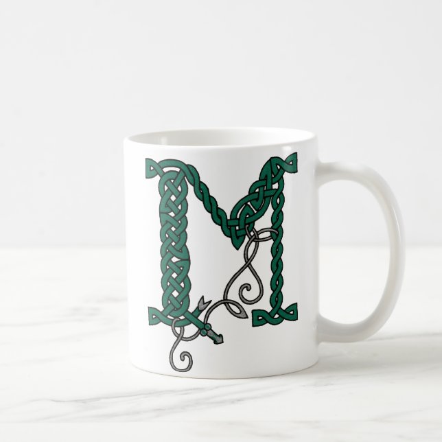 De Café Caneca celta da letra M (direita) (Direita)