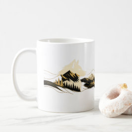 De Café Caneca Cena da Montanha Linha Áurea do Lobo