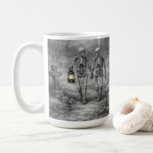 De Café Caneca Cena do Cemitério Desenho a Lápis Para Semp