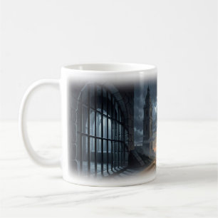 De Café Caneca Cena do Mistério da Catedral Tempestade Gót