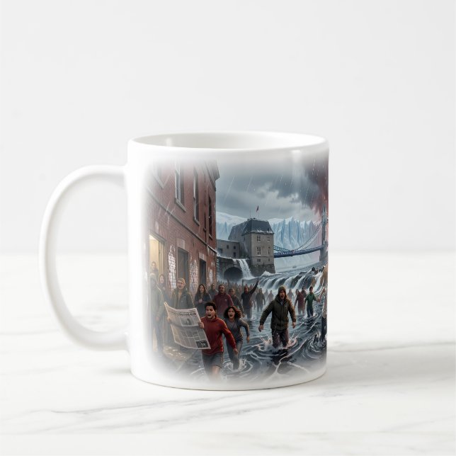 De Café Caneca Cena Visão Tempestade Apocalíptica Londres (Esquerda)