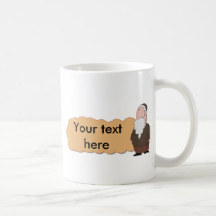 De Café Caneca cerâmica custumizable do rabino judaico