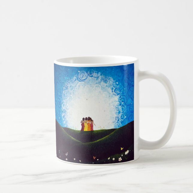 De Café Caneca cerâmica das "irmãs" (Direita)