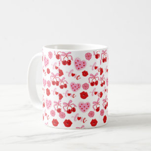 De Café Caneca Cherry Clube – Caneca Estética Fofa