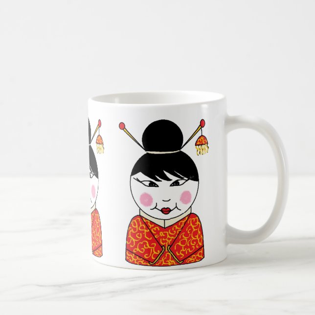 De Café Caneca chinesa da senhora (Direita)