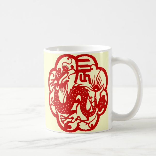 De Café Caneca chinesa do dragão (Direita)