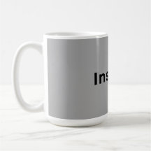 Caneca cinza e branca