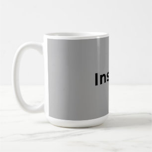 De Café Caneca cinza e branca