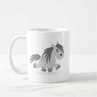 De Café Caneca cinzenta dos desenhos animados do pônei das